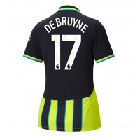 Maglia Calcio Manchester City Kevin De Bruyne #17 Seconda Divisa Donna 2024-25 Manica Corta